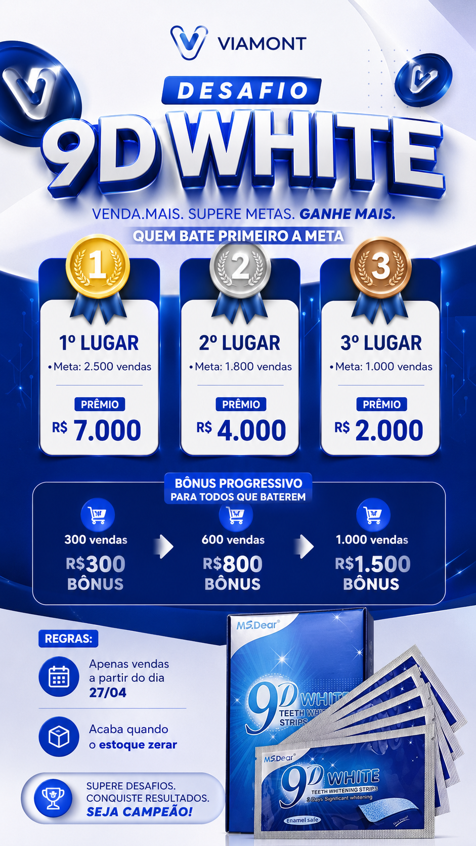 Desafio 9D White — Venda mais, supere metas, ganhe mais